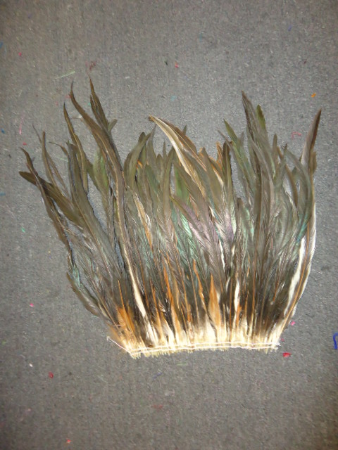 ROOSTER TAIL COQUE FEATHERS 16-18\" NATURAL BRONZE